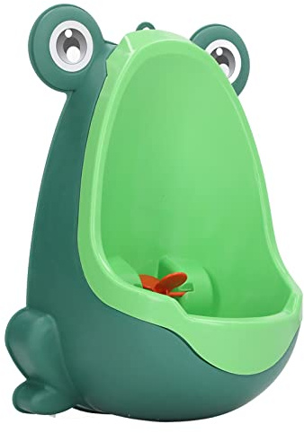 Orinatoio per Vasino per Bambini Fissato Al Muro, Orinatoio per Bambini in Plastica con Mira Divertente Addestramento di pipì per Ragazzi (Verde)