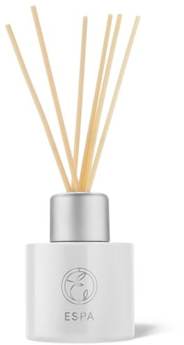 ESPA | Restorative Reed Diffuser | 200ml | Rose Geranium, Sweet Orange & Lavender | Hand-Poured Aromatherapy Diffuser with Essential Oils | Natural Rattan Seeds & FSC Approved