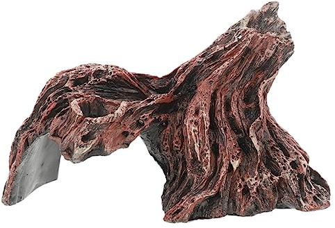 Parliky Entzückende Reptilienhöhle Aus Kunstharz Terrarium- Realistisches Versteck Für Haustiere Schlangen Eidechsen Einfach Zusammenzubauen