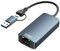 2.5G Adaptateur USB Ethernet, 2.5Gbps Adaptateur Ethernet USB, 2-en-1 Adaptateur USB 3.0 et USB-C vers RJ45 Réseau LAN Compatible avec MacBook Pro, iPad Pro, iPhone16 15, Surface, XPS, Windows, Linux
