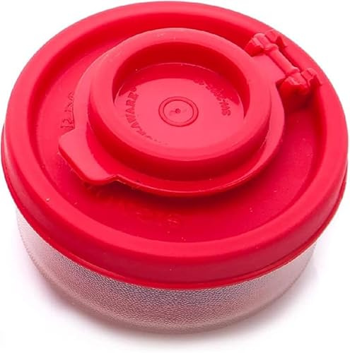4PCS Attractive Red Small Salt And Pepper Shakers For On The Go - Mini Shaker Set For Salt And Pepper With Lid To Take With You - For Travel, Camping And To-Go 40G, Salt Shakers Kitchen and Dining Dre