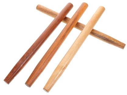 Kisangel 4 Pcs Hardwood Replacement Handles for Spades Shovels Hoes and 40cm Ergonomic Wooden Tool Handles for Garden and Farm Use