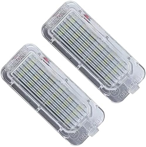 Vuzmode 2 Pcs LIGHT Rear Number License Plate Light Number Plate Lamp, for Ford, for Fiesta, for Focus, Kuga, for Mondeo, Bright White Car Plate Illumination