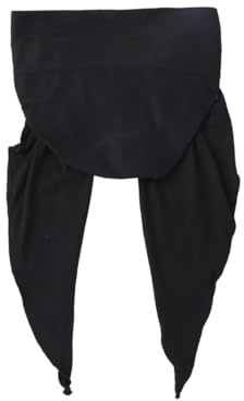 Förbunden huvudbonad huvudduk kemo huvudbonad mössa huvudskydd halsduk turban keps alopecia bandana, Vanligsvart, one size