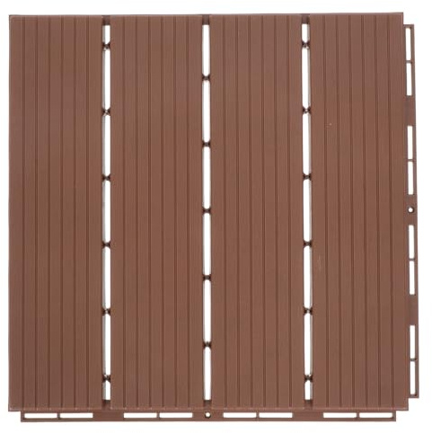 DOITOOL Revêtement Sol Extérieur Bois-plastique Étanche Planches Splicables Résistantes Antidéformation et Anticorrosion pour Balcon et Terrasse Jardin
