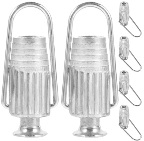 AKOOSY 6 Pezzi Tenditore per Corde in Alluminio Leggero Regolatore Metallico per Filo Stendibiancheria Tensionatore Resistente e Facile da Installare per Asciugatura Esterna