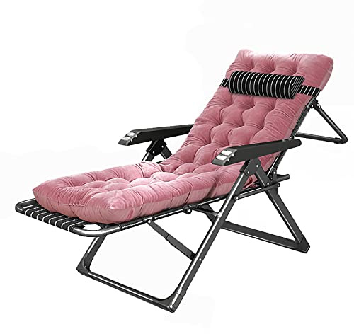 Komfortabler gepolsterter Loungesessel – verstellbare Liege für Erwachsene, stabiles Outdoor-Klappbett für Camping, Entspannung und Schlafen, tragbar und leicht.