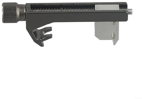 Calibrador de tono de guitarra eléctrica con diseño de metal portátil para un ajuste rápido y preciso de tono y corrección de octava (negro)