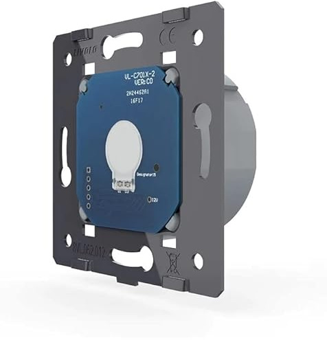 LIVOLO Glas Touch Lichtschalter Funkschalter Steckdosen Wechselschalter uvm in weiß (Modul: Funk Dimmer VL-C701DR)