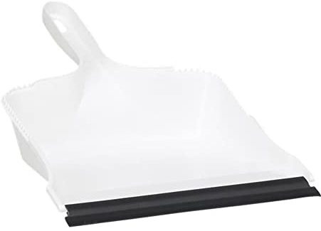 Vikan Classic 5581 Dustpan, mit Gummiband, Weiß, 208 x 317 mm / 12