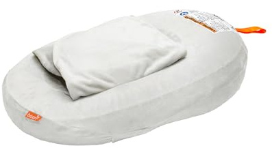 Boon Puff+ Inflatable Baby Bather - Infant Bathtub Includes Microfleece Cover, Swaddle Wings, and Storage Bag – Inflatable Baby Bathtub for Newborns and Infants