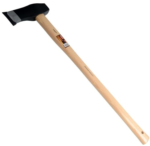 Boxer® Ascia Spaccalegna 800 mm, Testa dell'ascia da 2,5 kg in Acciaio al Carbonio | Accetta Spaccalegna con forma a cuneo per Spaccare la legna | Peso Totale 3,0 kg