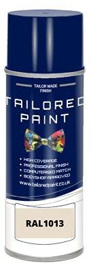 RAL 1013 Oyster White Gloss Enamel Aerosol Paint Can Paint For Wood, Metal, Plastic, PVC, UPVC, Fascia Boards - Indoor & Outdoor