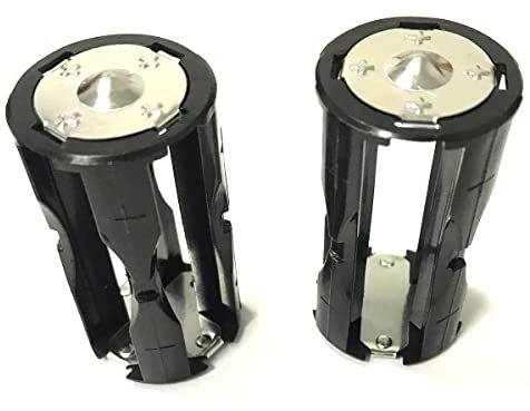 priaolker Lot de 2 supports d'adaptateur de batterie cylindrique AAA pour conversion de piles C