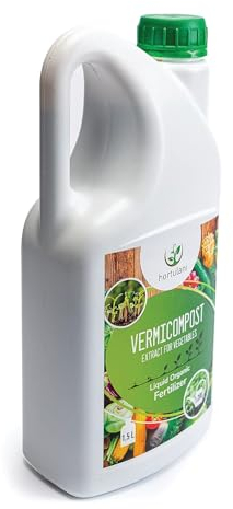 Hortulani Vermicompost Extract - Natural Plant Food & Soil Improver from Worm Castings - Organic Liquid Fertiliser for Vegetables, Garden Produce & Home Growing - 1,5l (makes 300l feed)