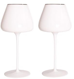 ONSMO Copas para Vino Tinto Grandes - Copas Vino Cristiano, De Vidrio Engrosado Sin Plomo Y Base, para Uso Doméstico, Fiestas, Etc., 720 Ml / 230 Ml