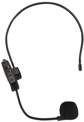 Casque de Microphone sans Fil, Système de Micro Casque sans Fil UHF, Micro Casque Antibruit et Micro Portatif 2 en 1 pour Les Performances de Scène en Plein Air des Enseignants