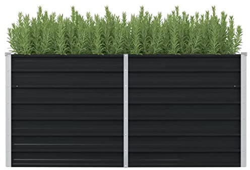 pflanzkasten hochbeet pflanzkübel groß außen pflanztisch balkonschrankHochbeet Anthrazit 160 x 80 x 77 cm Verzinkter StahlGeeignet für Gartenbalkone im Freien