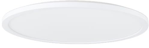 Lightbox LED Aufbaupaneel | Ø 42 cm | weiße Wand- & Deckenpanel mit Memory Funktion & Nachtlicht & Timer | dimmbar per Fernbedienung | CCT | 24 W | 2900 lm | 3000-6500 K | aus Kunststoff