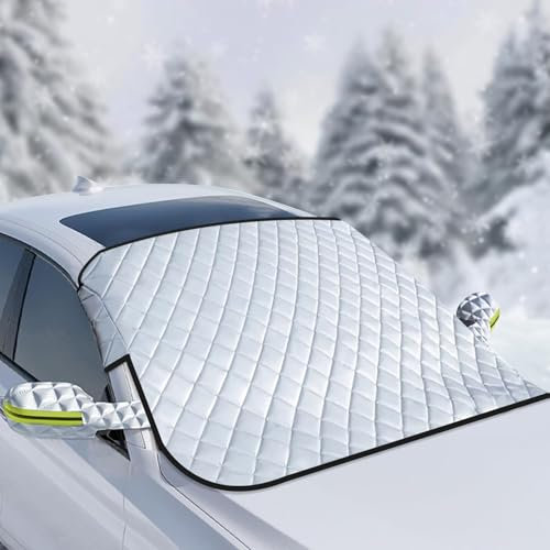Windscreen Covers Frost, Car Windscreen Cover for Winter, Car Screen Cover Winter for Snow, Ice, Frost and UV Protection, Car Frost Windscreen Cover for Snow, Ice, Frost, UV Protection (63'' x 51'')