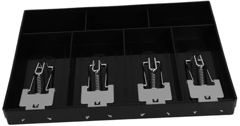 VILLCASE Registratore Multi-scomparto Clip Vassoio Portatile Per Monete e Banconote Per Piccole Attività Commerciali e Uffici