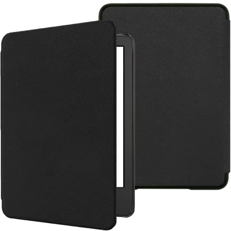 TOKILO Hülle für Kindle 6 (11th Gen 2024/2022 Release) E-Reader, weiches PU-Leder Cover mit automatischem Wake/Sleep, Nicht kompatibel mit 6 iPad/Kobo/Tolino/Pocketook/Sony E-Book Reader, Schwarz