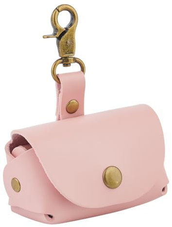 SUPERFINDINGS Cuscino Porta Anelli Da Matrimonio In Pelle PU con Cane Rosa Portatore di Anelli Collare per Cane Portatore di Anelli,Borsa Porta Anelli Da Matrimonio,Custodia Porta Anelli Da Matrimonio