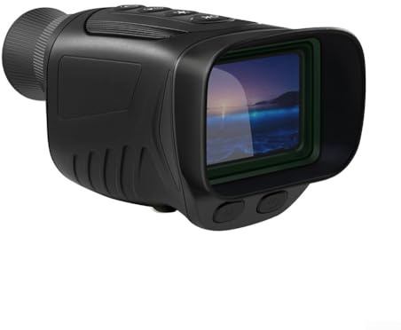 Für Nachtsicht Digital Monokular mit 8X Zoom und 2 5K UHD Video für Vogelbeobachtung und Wandern (Schwarz)