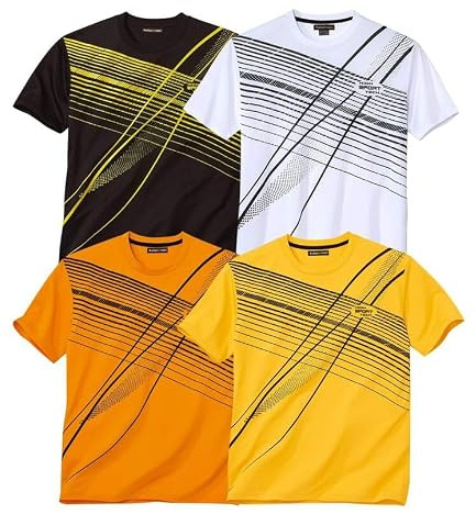 ATLAS FOR MEN - 4er-Pack T-Shirts - 3XL