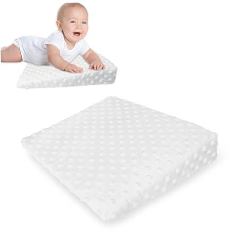SMELEYOU CuñA Antireflujo Bebe Cojin Antivuelco Bebe Almohada De CuñA para BebéS para Almohada ErgonóMica Anti Reflujo ReciéN Nacido CojíN De Bebé Adecuado para AlimentacióN De Botellas