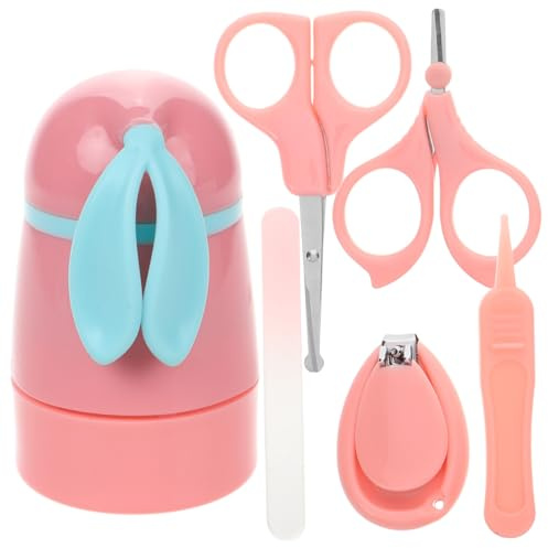 TOYANDONA Elektrischer Babynageltrimmer Mit Feile Nagelknipser Für Junge Mädchen Babypflegeset Für Neugeborene Inklusive Schere Pinzette Und Etui Für Finger Und Zehennagelpflege