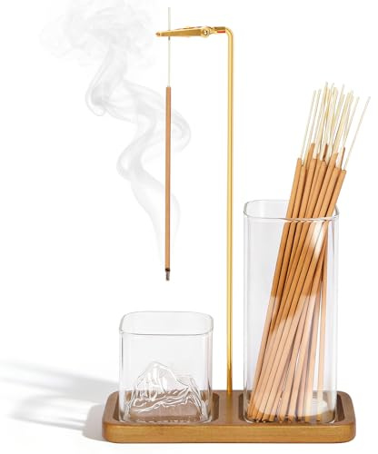 RAYNEAY Upside Down Incense Holder, Incense Stick Holder with Ash Catcher