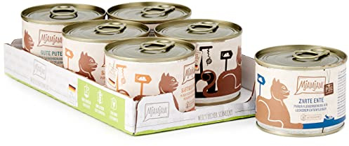MjAMjAM - cibo umido premium per gatti - confezione mista V - puro piacere della carne, confezione da 6 (6 x 200 g), senza cereali con carne extra