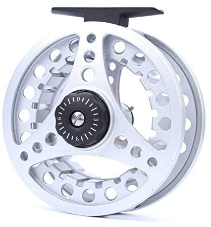 DShanLa Hohe Qualität ECO 2/3/4/5/6/7 / 8WT Fliegenrolle Large Arbor Aluminium Fliegenangelrolle Hand Changed Angelrolle DShanLa (Color : Silver Reel, Spool Capacity : 3000 Series)