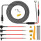 Bangjia Radar-Detektor-Hardwire-Kit, Schwarz, Modern, Direkte Verdrahtung für Escort Valentine One Uniden Beltronics Cobra Radar-Detektor, Plug-and-Play-Netzteilkabel