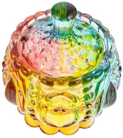 Cabilock Glasbehälter Für Schmuck Und Snacks Europäische Aufbewahrungsboxen Mit Deckel Geschenkboxen Aus Glas Für Süßigkeiten Und Dekoration