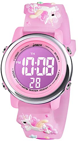 Vicloon Orologio Digitale per Bambini, Orologio da Polso per Ragazzi e Ragazze, Polso unicorno, Cartoni 3D Waterproof Retroilluminazione a 7 Colori, Regalo di Natale Regali per Ragazzi e Ragazze