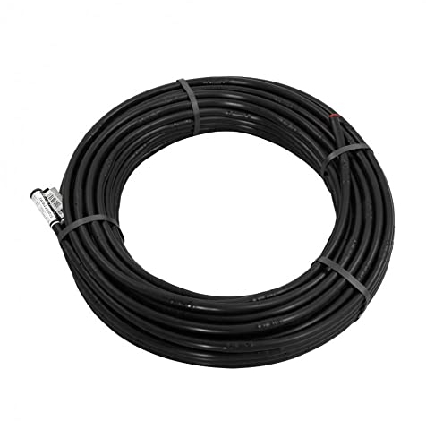 Tropfrohr 16mm Druckkompensiert - 33cm Tropferabstand - Perlschlauch Tropfschlauch - 25m bis 100m in Schwarz und Braun (50m, Schwarz)