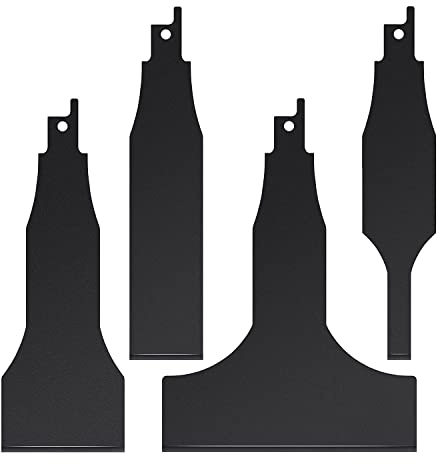 ICOBES Reciprocating Saw Scraper Blade Blades Reciprotools As Attachment Accessories, Black