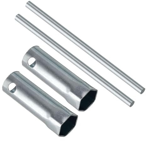 CoCud Motorrad-Zündkerzensteckschlüssel, 16 mm, Tiefe Ausführung mit Verlängerungsgriff - (Anwendungen: für Automobile), 2 Stück