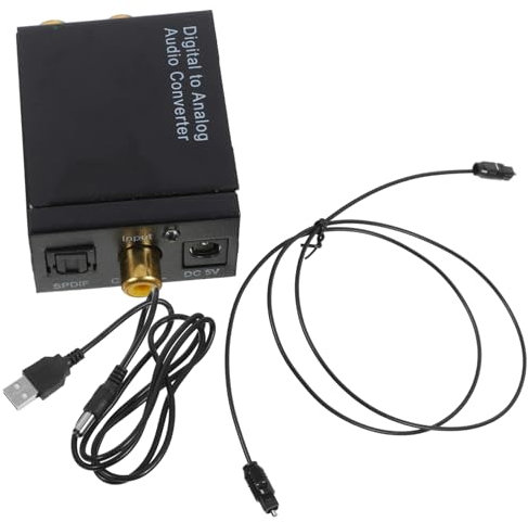 Convertitore Di Segnali Digitali Adattatore Per Cavo Audio Ottico Adattatore Digitale Per Altoparlanti Adattatori Usb Adattatore Per Altoparlanti Convertitore Audio Black Gatuida