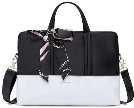 SPAHER Borsa Porta PC 15,6 Pollici Borsa Da Lavoro Università Ufficio Computer Insegnante Donna Laptop Bag Borsa a Tracolla Cartella Porta Documenti Valigetta 24 Ore per Affari Viaggi