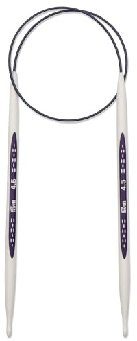 Prym Circular Knitting Needles 40 cm 4.50 mm Rundstricknadeln, ergonomisches Design, Länge 4,5 mm x 40 cm, Synthetisches Hochleistungsmaterial