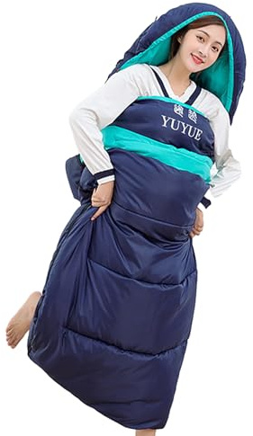 HUNJHYC Heated Sleeping Bag – Wearable Sleeping Bags For Adults, Lightweight Cold Weather Mummy Sleeping Bags For 3-4 Season Camping, Backpacking, Hiking, And Indoor Or Outdoor Use In All Conditions