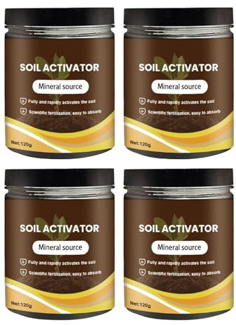 Soil Activator, Milde Erde Aktivator, Bodenaktivator, Soils Nutrition Boost for Plants Vegetables, Nährstoff Für Pflanzen, Gemüse, Pflanzendünger, Hochbeete, Blumenerde (120g-4PCS)