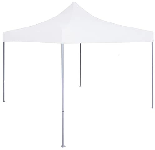 Tonnelle de Jardin Pliable, Tente de Réception Pavillon Barnum de Jardin Professionnelle 2x2 m Acier Blanc