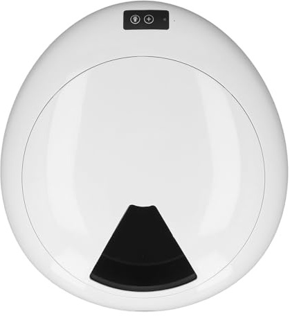 Qcwwy Automatische Katzenfutterautomaten Nassfutter, Kabelfreier Nassfutter -Spender Großer Kapazität 6 Mahlzeit Zeitgesteuerte Nassfutterspender mit App Control Kleine Haustier Feeder (Black)