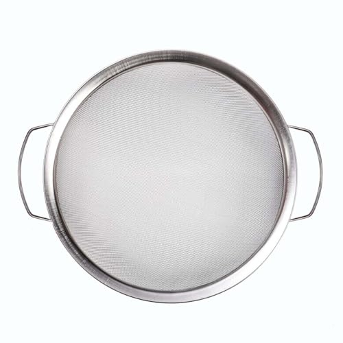 Paint Strainer, 60 Mesh Stainless Steel Paint Filter for 5 Gallon Bucket, Fine Mesh Insert & Emulsion Honey Funnel Cover, Reusable Tool to Filter Particles & Impurities (1 Pack)