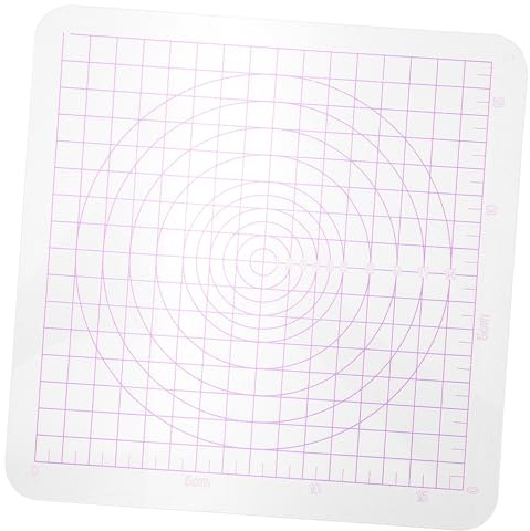 WRITWAA Rullo per Argilla Acrilica e Tavola di Pressione in Acrilico Trasparente Scala Circolare, Strumenti per Laminazione Argilla Fai da Te, Accessori per Ceramica e Modellazione Artigianale