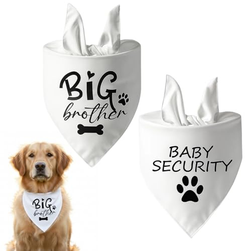 Hundehalstuch, 2 Stück Hunde Bandana, Halstuch Für Hunde, Hunde Halstücher, Weiches Und Atmungsaktives Material, Ideal Für Große